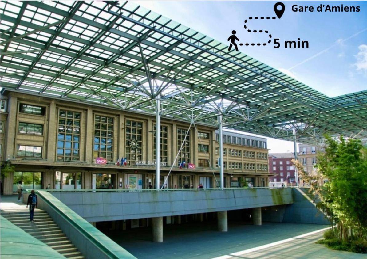 L Amiens Haussmann-Gare-Hortillonnages-Centre-Ville-Wifi Extérieur photo